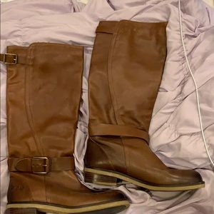 Lucky brand leather high boots